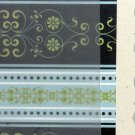 Vellum Blue Scroll - Handcrafted Card