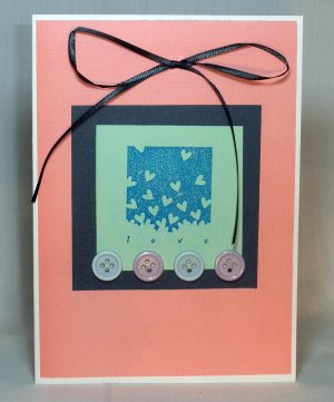 Button Love - Handcrafted Card
