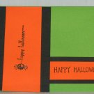 Creepy Green Halloween - Handcrafted Card