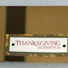 Thanksgiving Blessings - Handcrafted Card