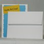 Small Blue Lined Birthday - Handcrafted Card