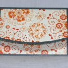 Orange and Navy Gift Card Holder - Handcrafted