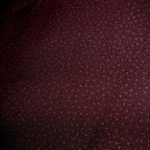 Dark Burgundy with Gold Pin Dot Rayon Challis Fabric 60" wide x 3.50 Yards