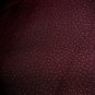 Dark Burgundy with Gold Pin Dot Rayon Challis Fabric 60" wide x 3.50 Yards