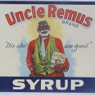 Uncle Remus Brand Syrup - "Dis sho' am good" TIN SIGN
