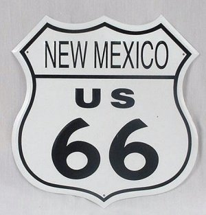 Route 66 New Mexico TIN SIGN