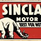 Sinclair Motor Oils Dinosaur TIN SIGN