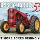 Massey Harris Tractors "55" TIN SIGN