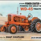 Allis Chalmers - WD45 Tractor TIN SIGN