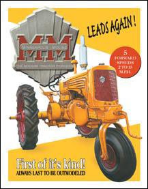 Minneapolis Moline - Model YT Tractor TIN SIGN