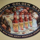 Coors Golden Beer Waterfall TIN SIGN