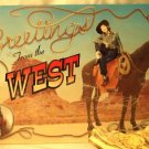 Greetings from the West TIN SIGN