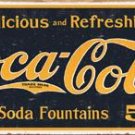 Coca Cola 1910 Logo WEATHERED TIN SIGN