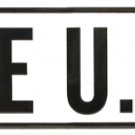US Route 66 rectangular street / road TIN SIGN