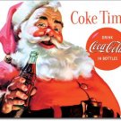 Coca Cola Christmas Santa Coke Time TIN SIGN