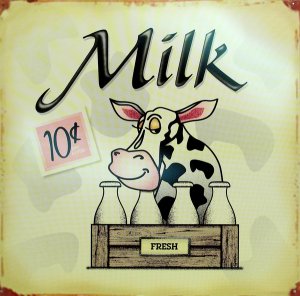 Fresh Milk TIN SIGN