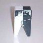 Old Blk & Wht Clothes Pin Salt and Pepper Shaker Lot
