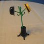 VINTAGE HAT RACK SALT & PEPPER SHAKER SET WITH METAL STAND 1950'S