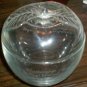 CLEAR APPLE JAR WITH REMOVEABLE LID