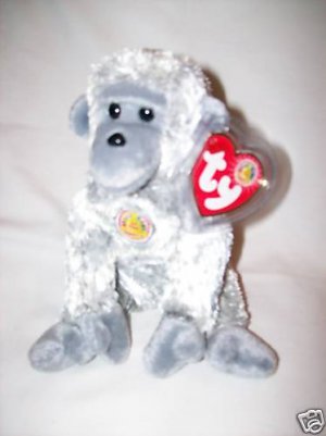 TY VIRUNGA Silverback Gorilla Monkey 7" BBOM 06/03