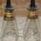 VINTAGE CORELLE GOLD TRIMMED SALT AND PEPPER SHAKERS