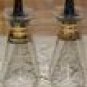 VINTAGE CORELLE GOLD TRIMMED SALT AND PEPPER SHAKERS