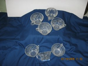 Glass punch cups
