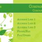 250 Green Leaves Business Cards