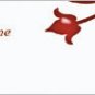 280 Red Floral Return Address Labels