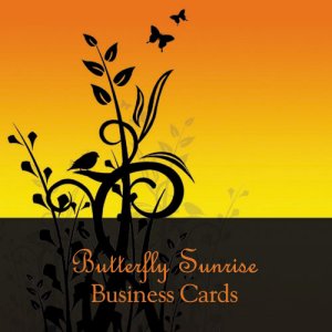 500 Butterfly Sunrise Business Cards