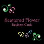 250 Scattered Flower Two-Sided Business Cards