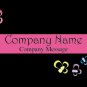 500 Scattered Flower Two-Sided Business Cards