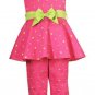 Rare Editions Fuschia and Green Capri Set Sz 24 mos.