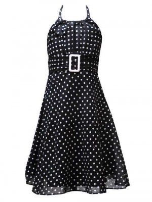 Rare Editions Black and White Halter Dress-Sz 6-NWT