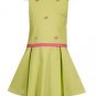 Rare Editions Watermelon Pleated Dress  Size 5