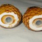 Vintage Handled Pineapple Shape Salt & Pepper Shakers