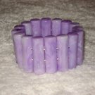 Lavender Swirl Purple Expansion Stretch Bracelet
