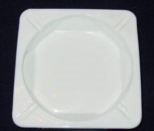 Westmoreland Beaded Grape Vine White Milk Glass Ashtray