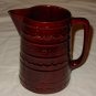 Vntg Marcrest Daisy Dot Brown Stoneware Jumbo Pitcher