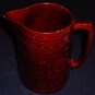 Vntg Marcrest Daisy Dot Brown Stoneware Jumbo Pitcher