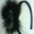 Black pompom Hair-band