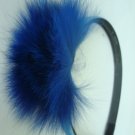 Blue pompom Hair-band