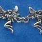 STERLING SILVER 7.5" ANTIQUED FAIRY LINK BRACELET  BR-2216
