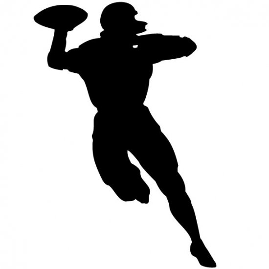 Football Quarterback Vinyl Wall Decal