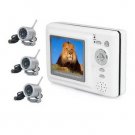 2.4GHz 4-channel wireless MP4 baby monitor Set with 3x Night Vision Wireless Spy Camera