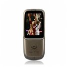 8820 Dual Card Tri Band Metal Cover Ultra Thin Touch Screen Slide Cell Phone Brown