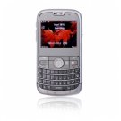 A9000 Quad Band Dual Card TV JAVA Dual Camera Flashlight QWERTY Keypad Trackball Bar  Phone
