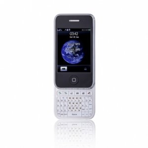 D803 Dual Card Quad Band 3.2 Inch Flat Touch Screen with QWERTY Keypad Slide Cell Phone