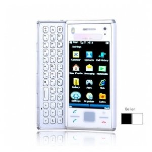 X2 Quad Band Dual Card JAVA Qwerty Keypad Dual Camera Dual Flashlight Touch Screen Cell Phone