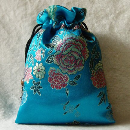 Chinese Silk Jewelry bag